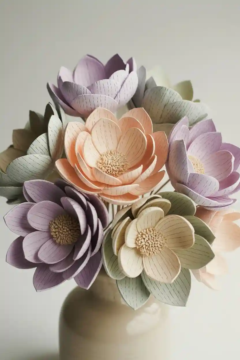 25 Easy Handmade Gifts Ideas 5 Handmade Flower Bouquet Using Paper or Fabric