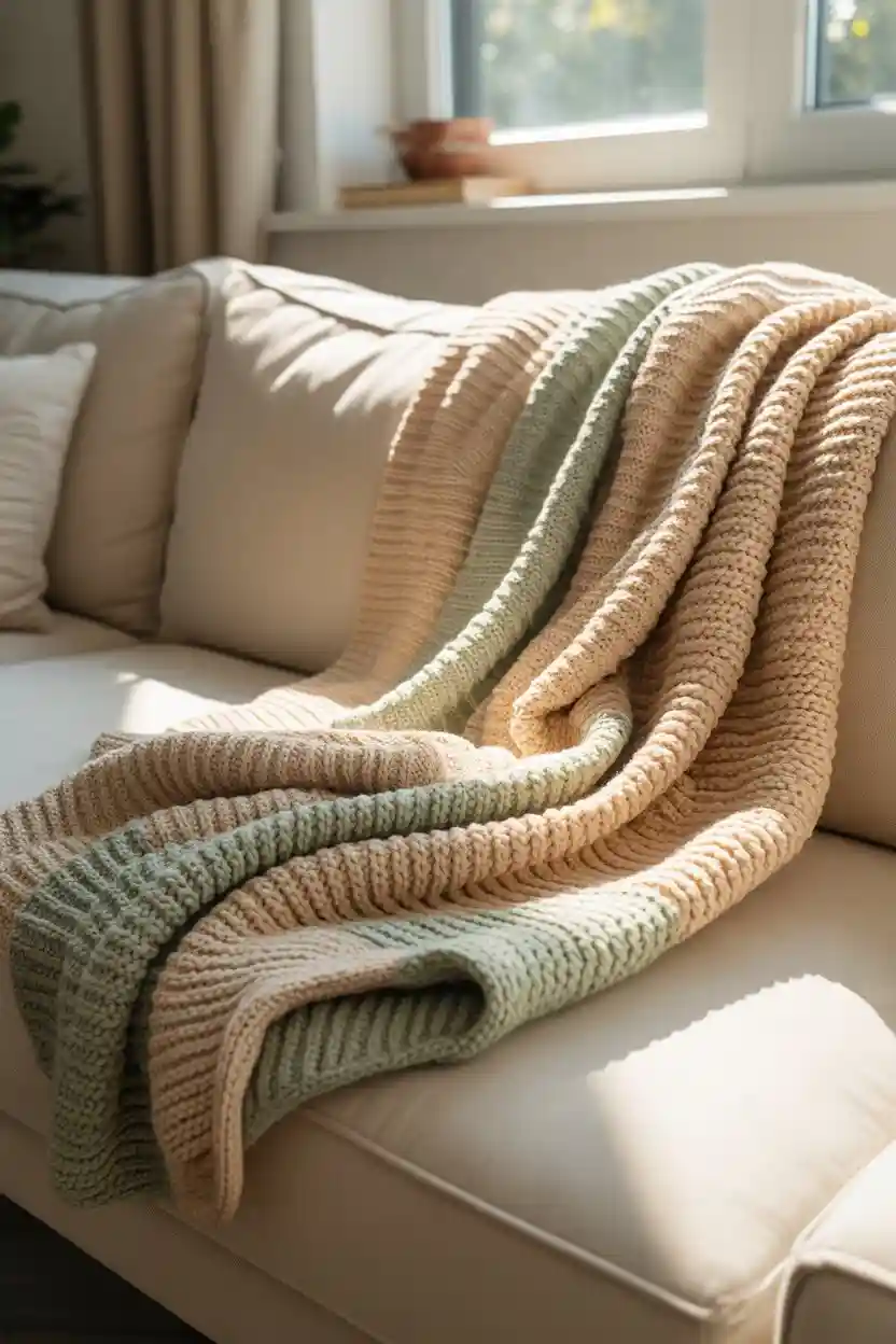 25 Easy Handmade Gifts Ideas 7 Handmade Knit or Crochet Blanket Piece