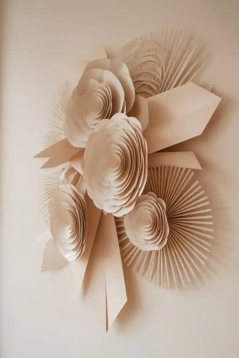 Handmade Wall Art from Paper Crafts