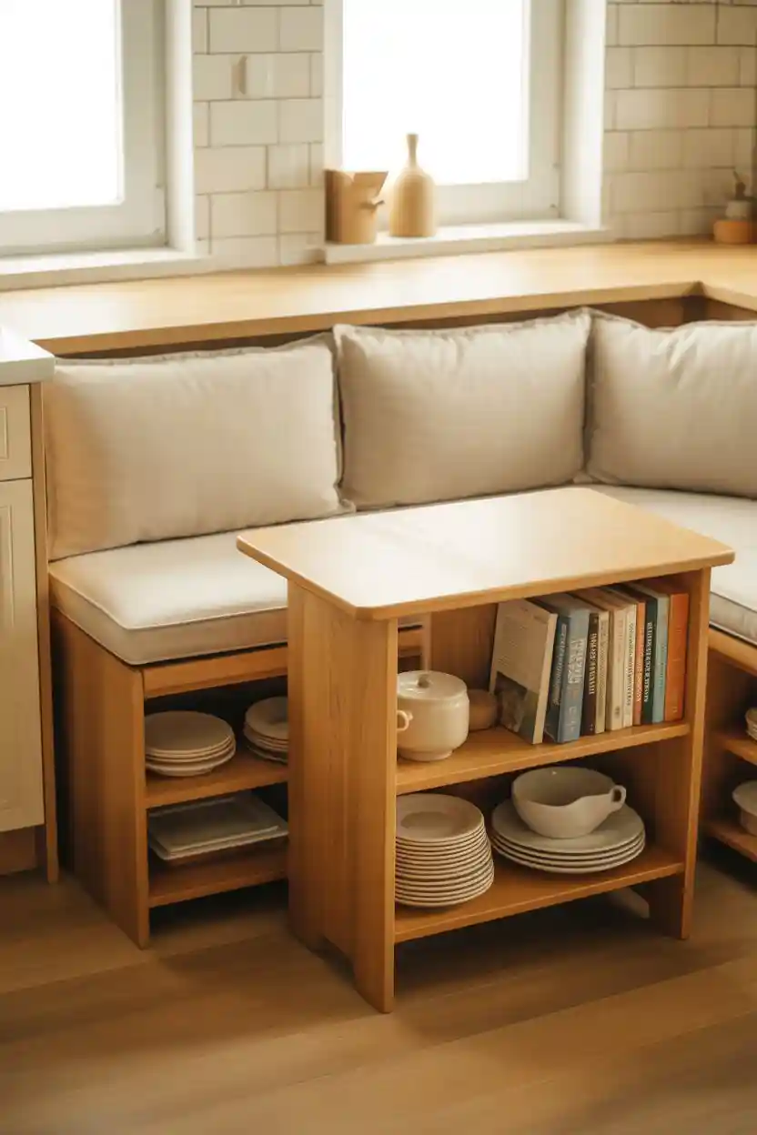 25 Budget Kitchen Makeover Ideas 25 Use Multipurpose Furniture for Extra Storage
