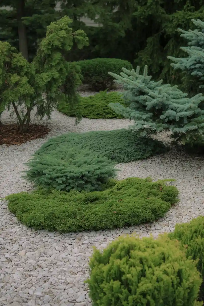 25 Low-Maintenance Minimalist Landscaping Ideas 7 Use Native Evergreen Landscaping Plants