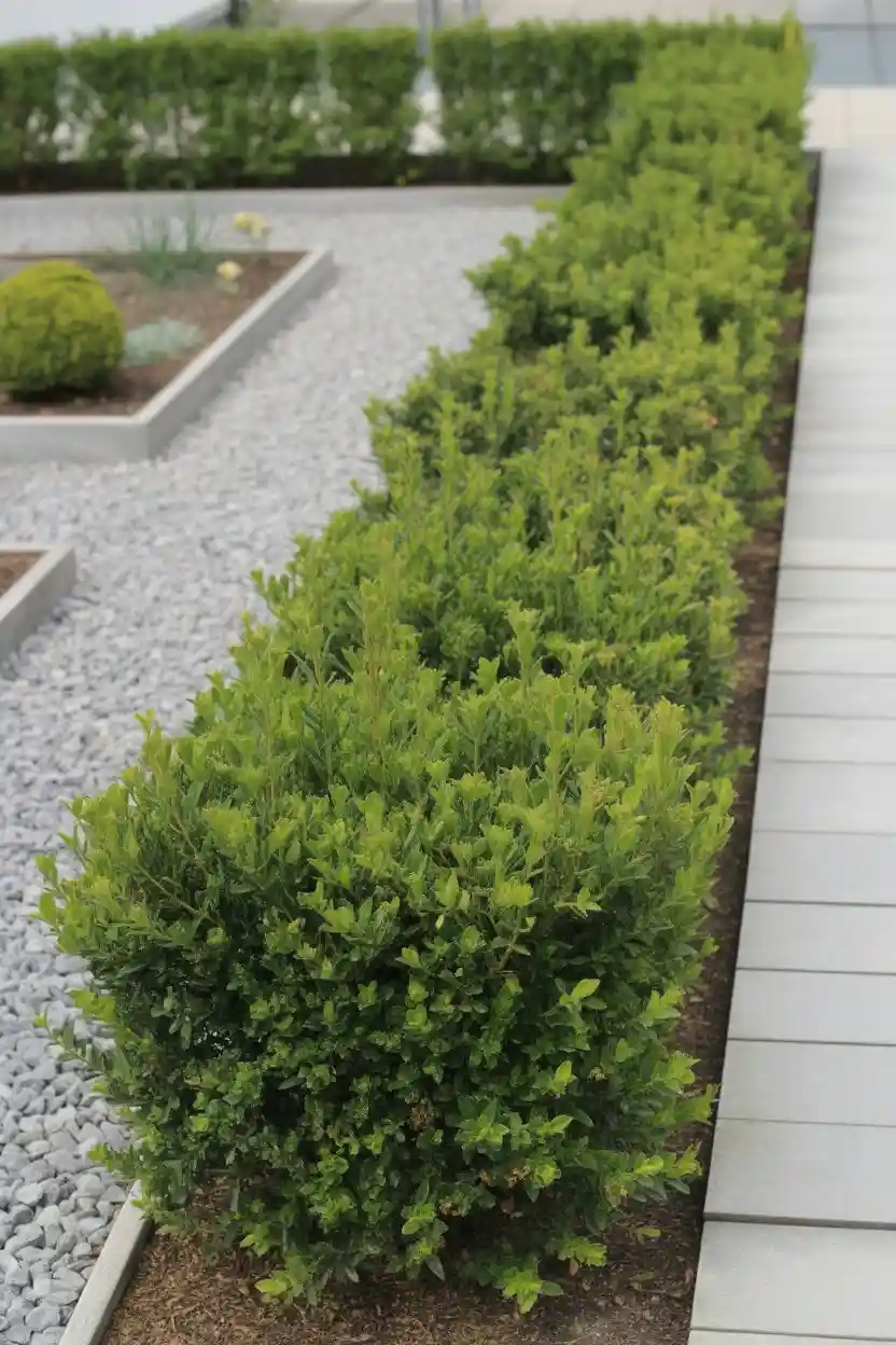 25 Low-Maintenance Minimalist Landscaping Ideas 12 Use Shrubs for Natural Boundaries