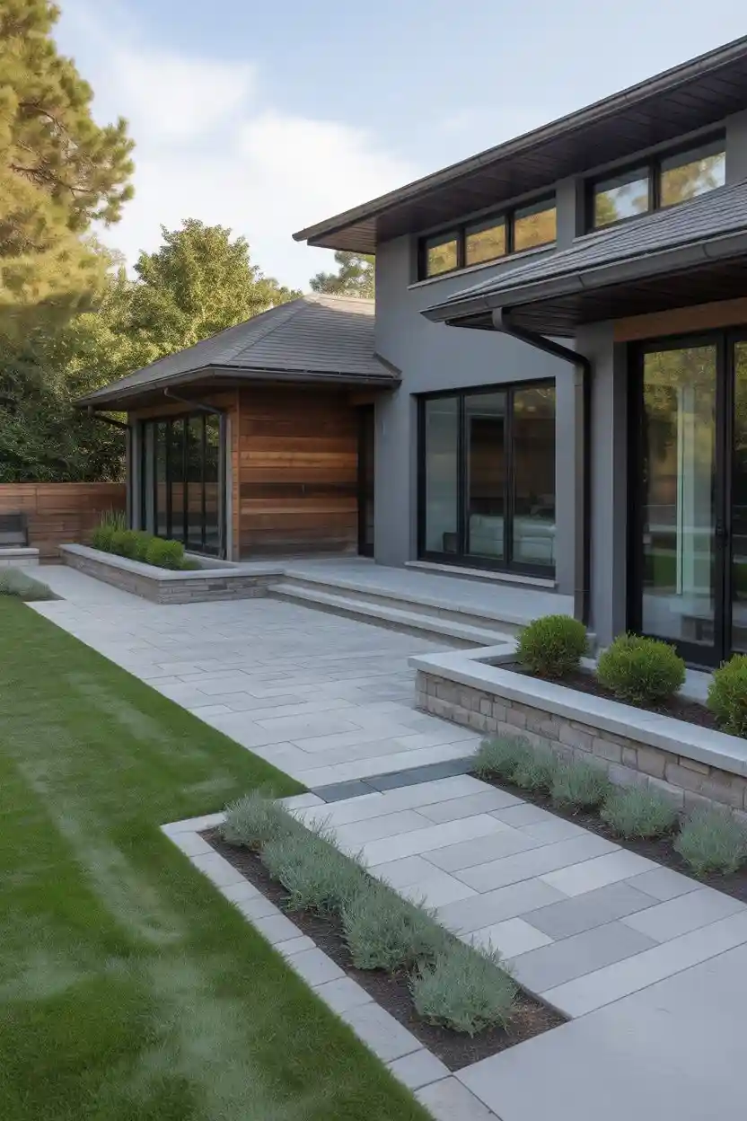 25 Low-Maintenance Minimalist Landscaping Ideas 24 Use Hardscape Landscaping to Reduce Lawn Size