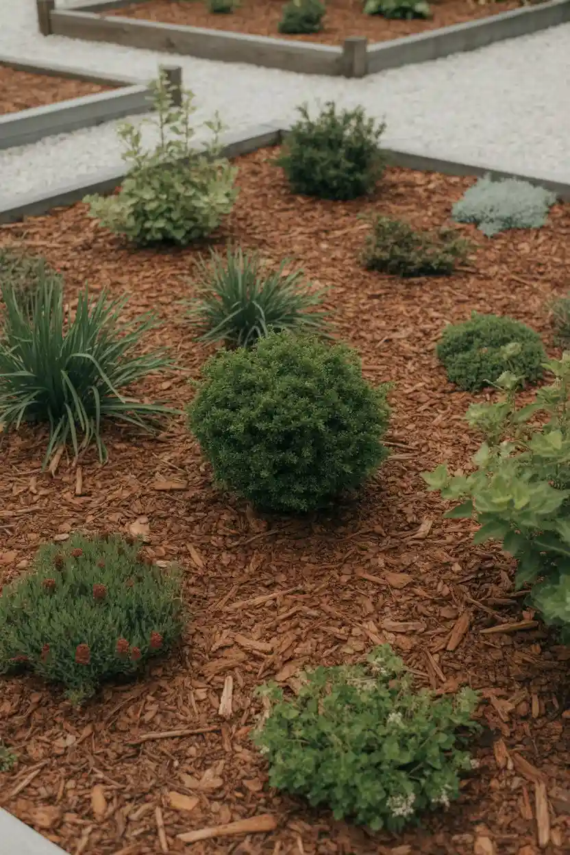25 Low-Maintenance Minimalist Landscaping Ideas 16 Use Mulch to Reduce Weed Growth