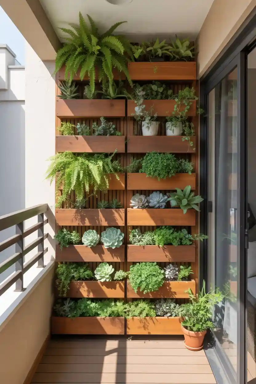 25 Modern Balcony Makeover Ideas 2 Vertical Garden for a Lush Balcony Makeover