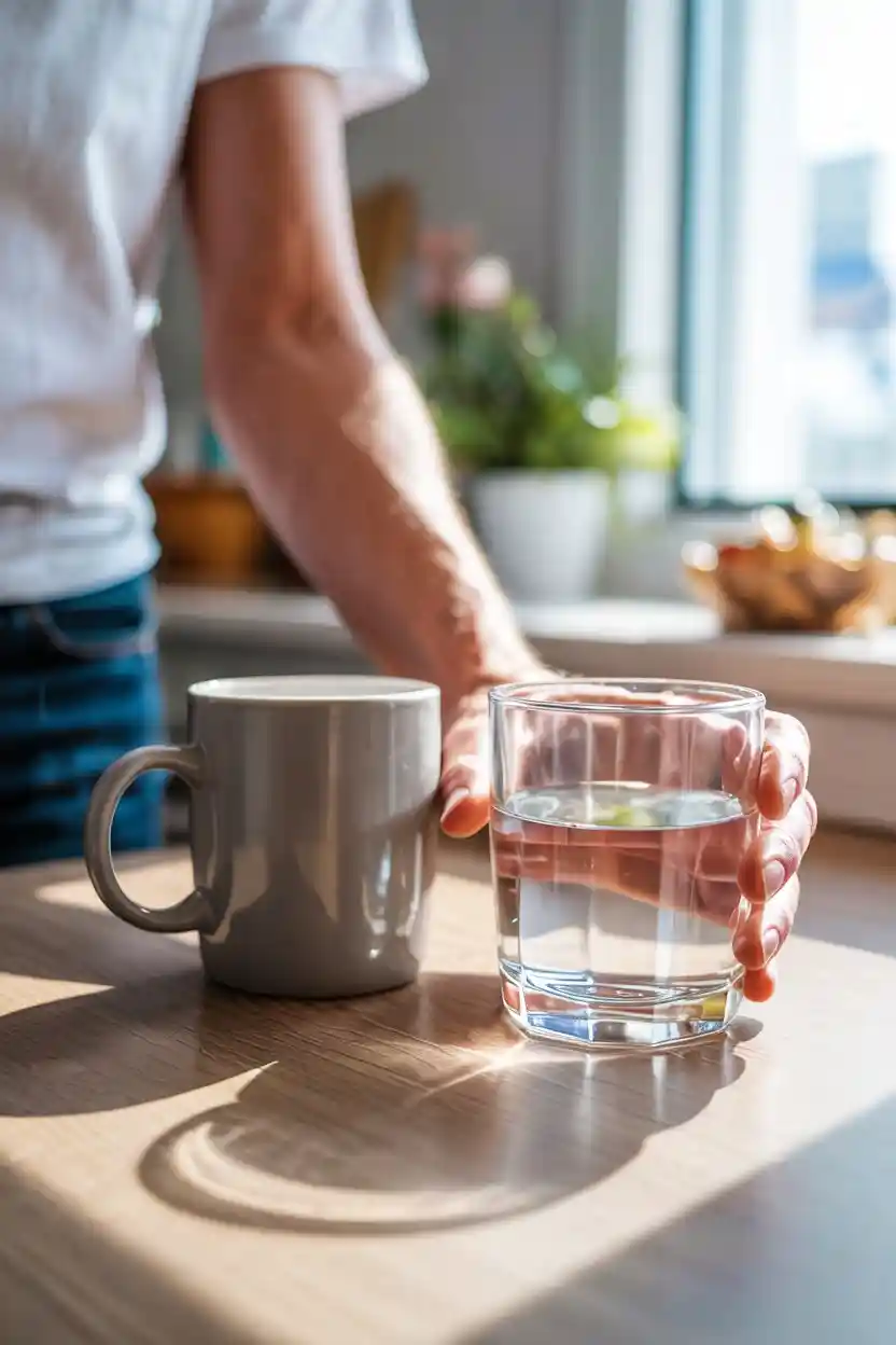 20 Productive Morning Routine Ideas 3 Drink Water Before Consuming Caffeine