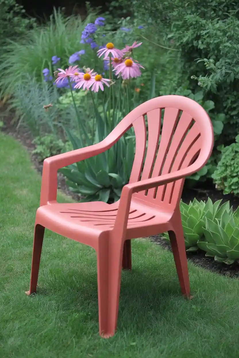 26 Upcycled Chair Ideas 7 Painting Plastic Garden Chairs with Weatherproof Finish
