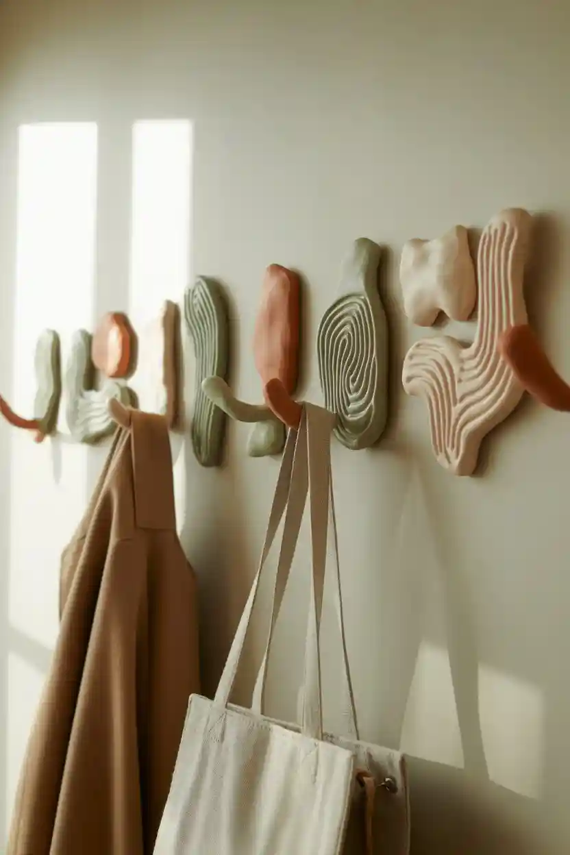 30 Polymer Clay Ideas for Jewelry, Decor, and Gifts 25 Polymer Clay Decorative Hooks for Wall Use