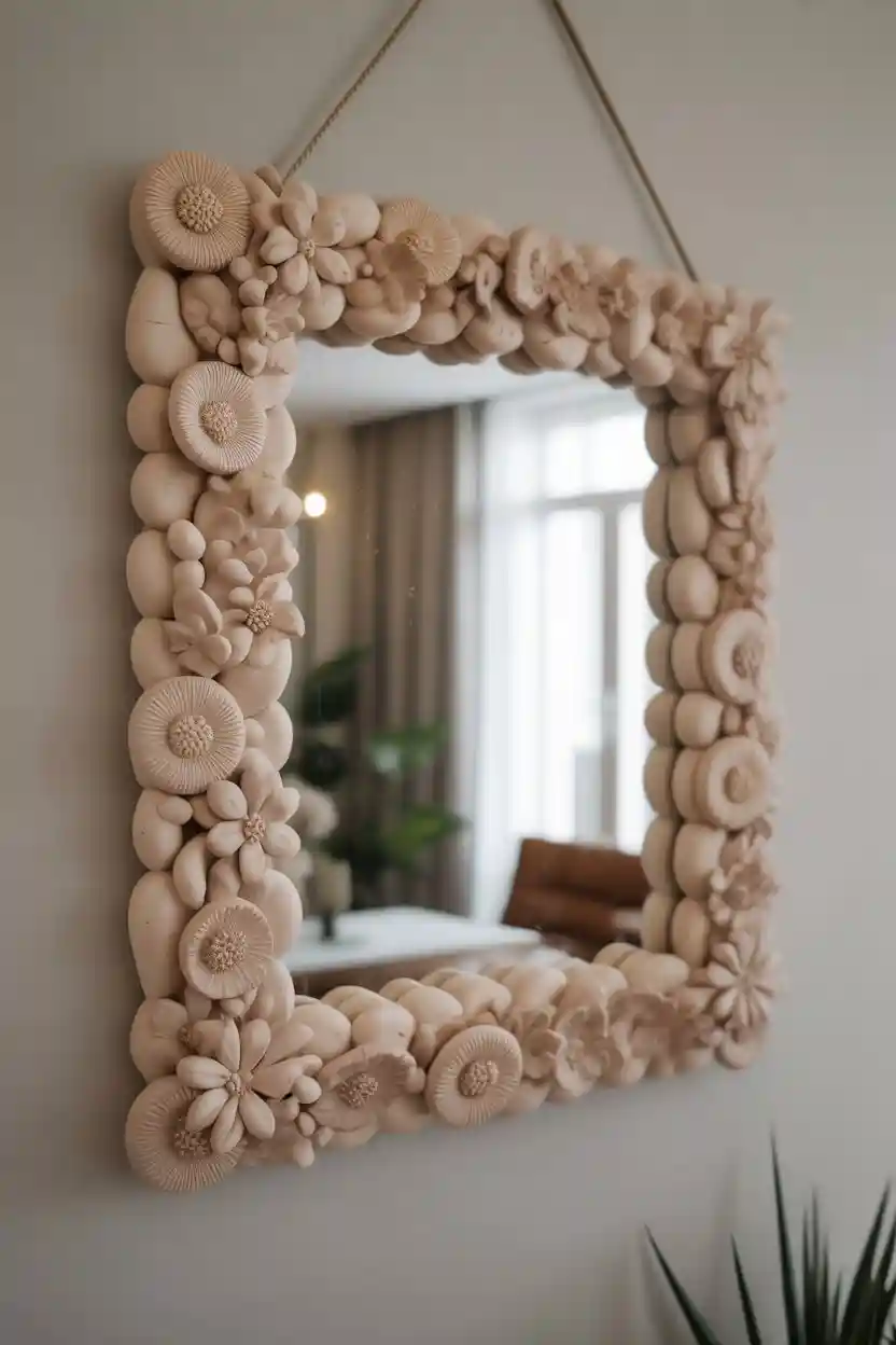 30 Polymer Clay Ideas for Jewelry, Decor, and Gifts 29 Polymer Clay Decorative Mirrors with Clay Frames