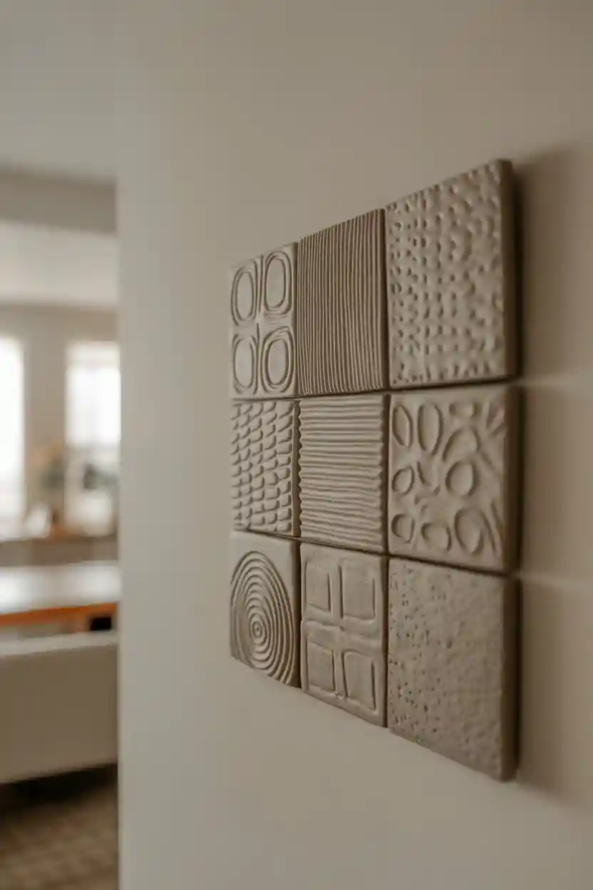 30 Polymer Clay Ideas for Jewelry, Decor, and Gifts 7 Polymer Clay Decorative Wall Tiles