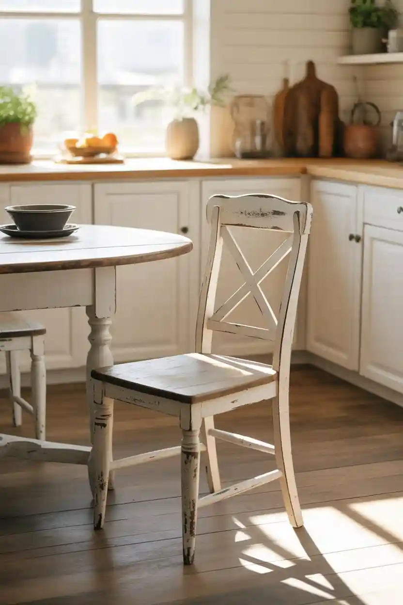 26 Upcycled Chair Ideas 1 Rustic Farmhouse Charm with Distressed Wooden Chairs