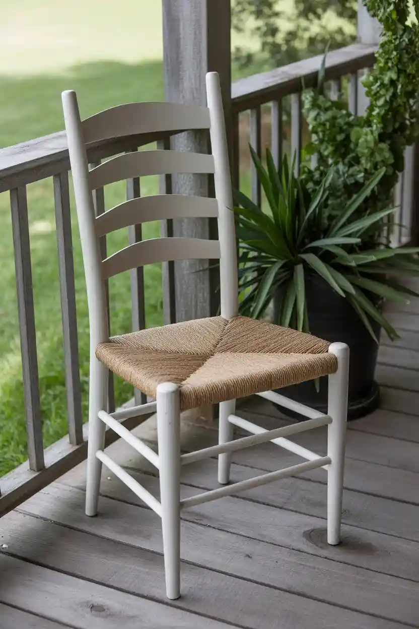 26 Upcycled Chair Ideas 4 Upcycled Ladder Back Chairs with Rope Seat Replacement