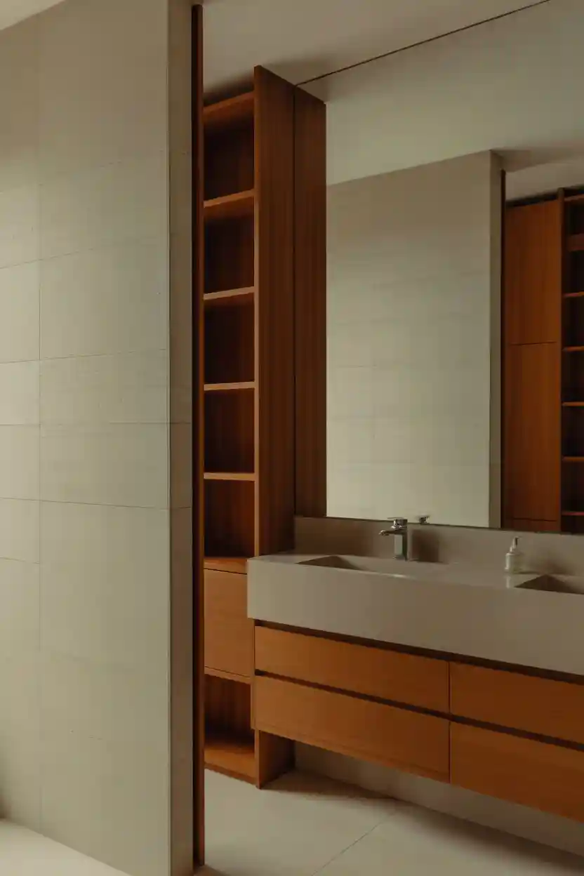 25 Minimalist Bathroom Decor Ideas 8 Warm Wood Accents for Balance