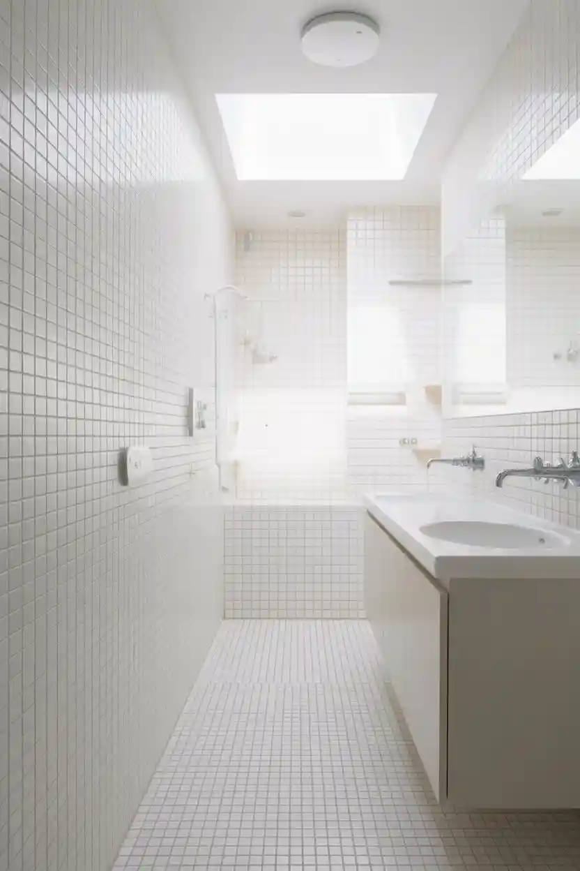 25 Minimalist Bathroom Decor Ideas 20 White-on-White Minimalist Bathroom