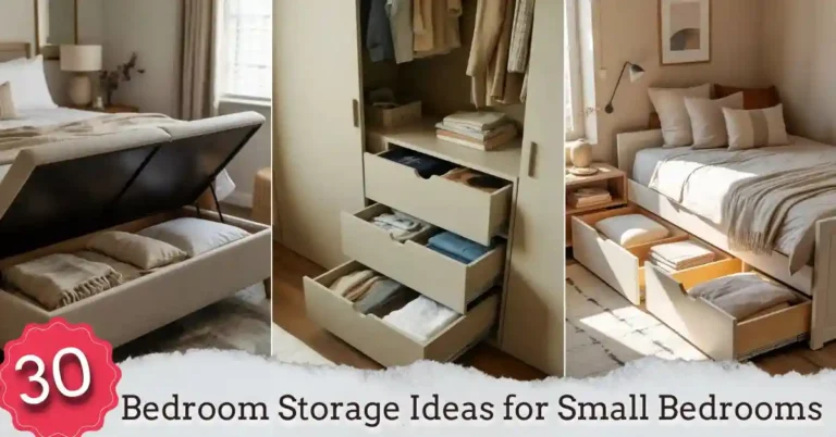 30 Bedroom Storage Ideas for Small Bedrooms That Maximize Space and Style