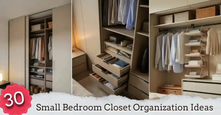 30 Small Bedroom Closet Organization Ideas for Small Wardrobes