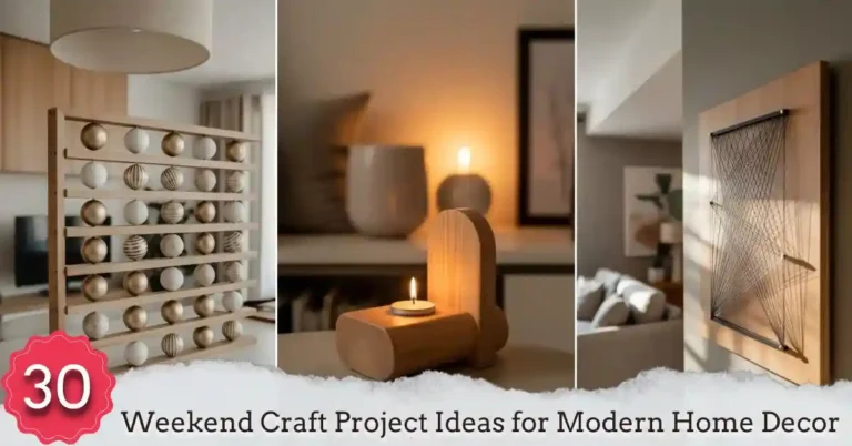 30 Weekend Craft Project Ideas 1 30 Weekend Craft Project Ideas for Modern Home Decor