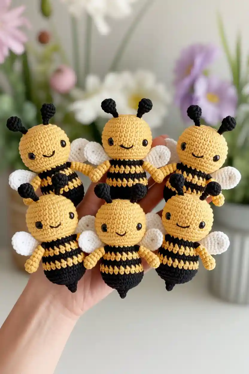 30 Cute Amigurumi Crochet Pattern Ideas 28 Amigurumi Bee Set Idea