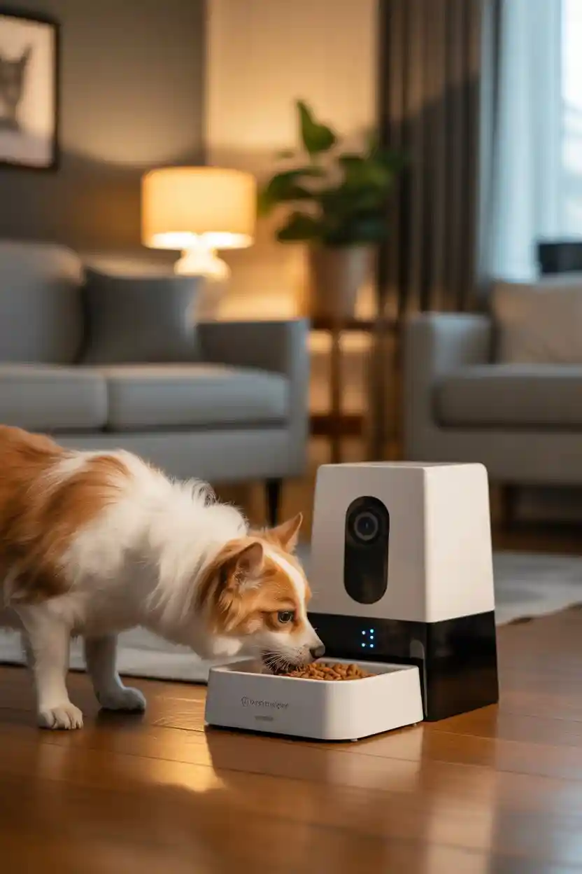 30 Unique Gadget Gift Ideas 24 Automatic Pet Feeder with Camera