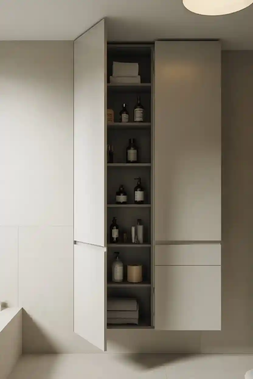 30 Bathroom Storage and Organization Ideas 8 Wall-Mounted Storage Cabinets