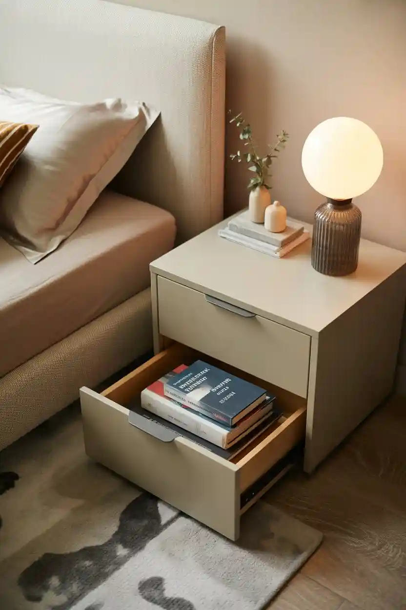 Bedside Table with Drawer