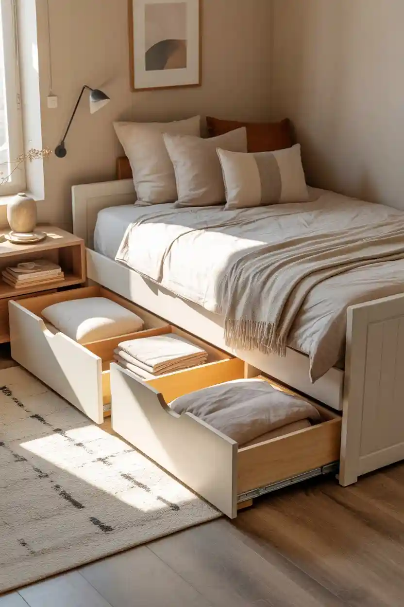 Day Bed Storage Drawers