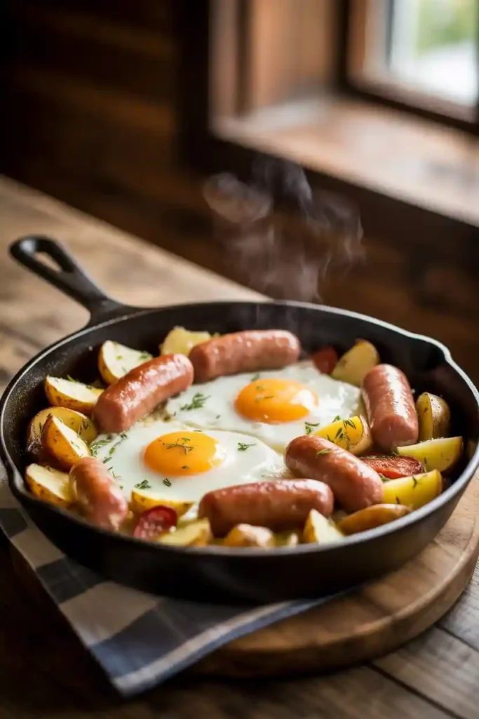 30 Protein-Packed Breakfast Meal Ideas 9 Breakfast Skillet with Eggs and Sausage