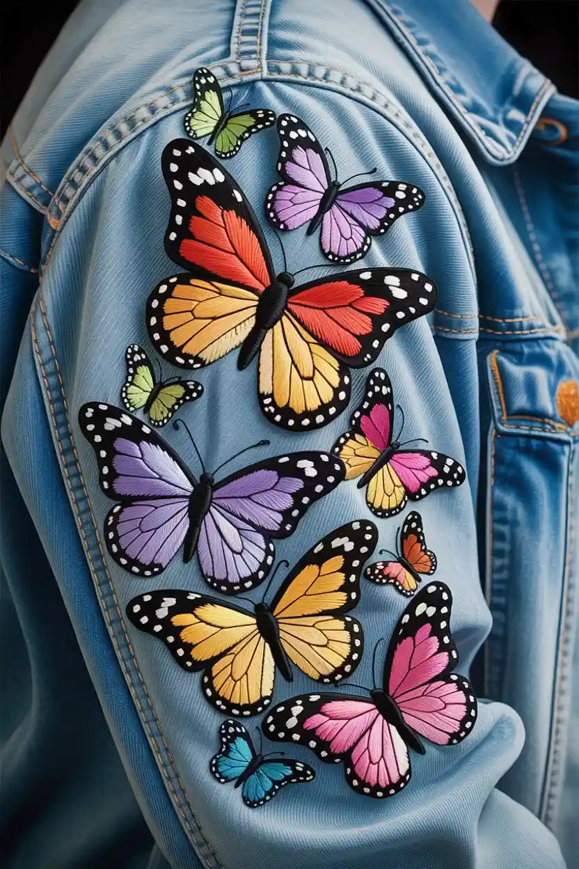 Butterfly Cluster Embroidery Design