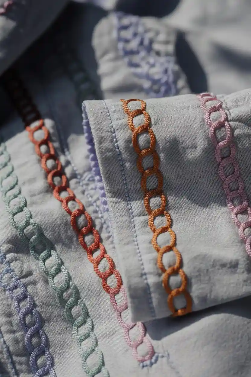 Chain Stitch Pattern Embroidery