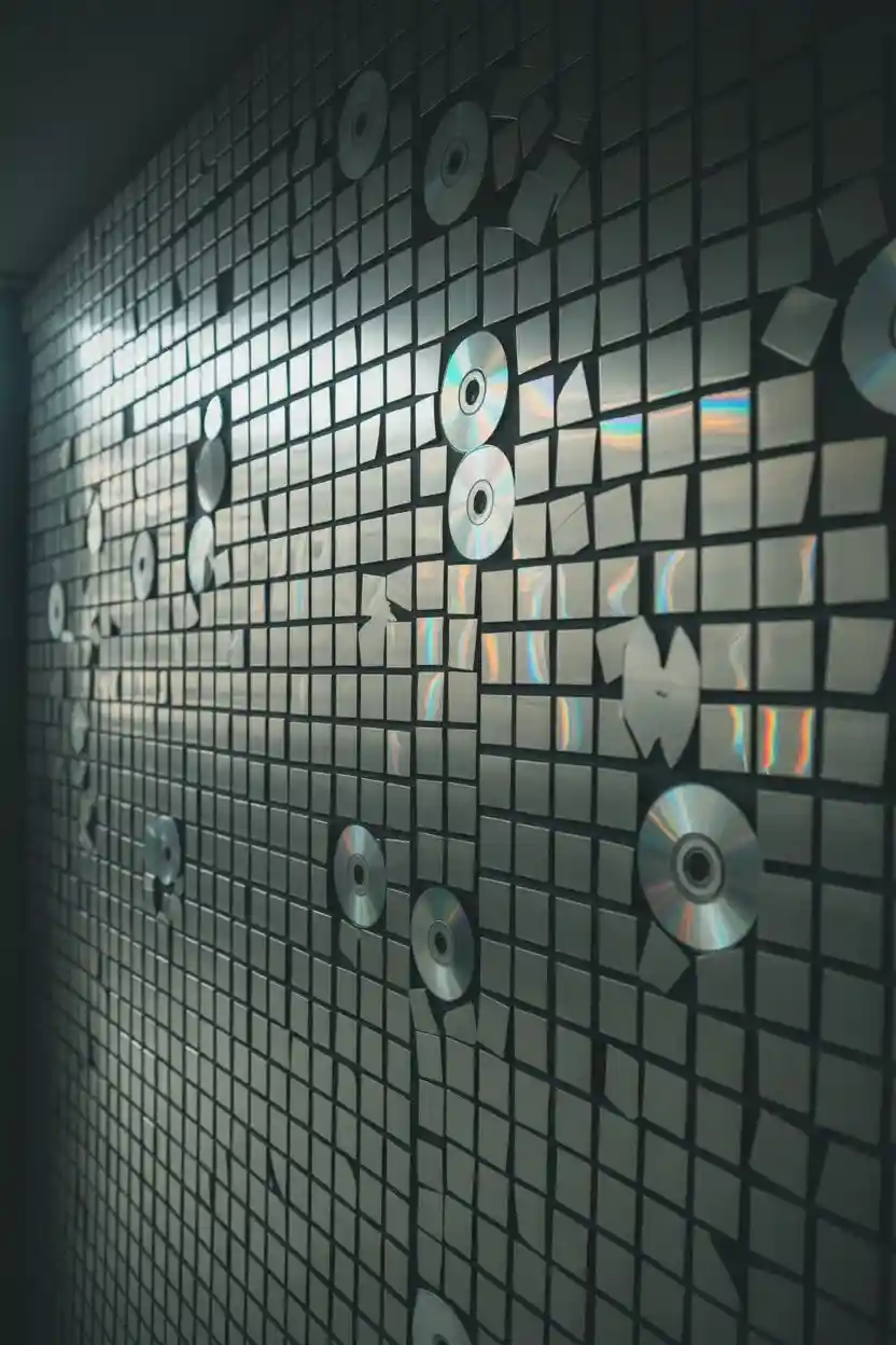 30 Creative Craft Ideas Using Everyday Materials 20 Creative CD Reflective Wall Art