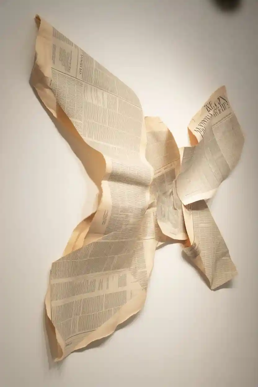 30 Creative Craft Ideas Using Everyday Materials 13 Creative Newspaper Typography Art