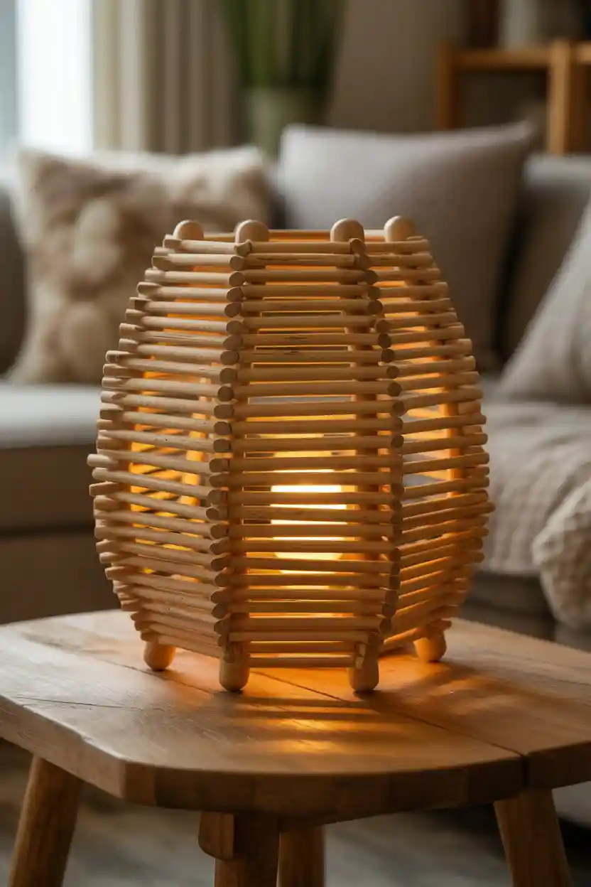 30 Creative Craft Ideas Using Everyday Materials 28 Creative Ice Cream Stick Lampshades