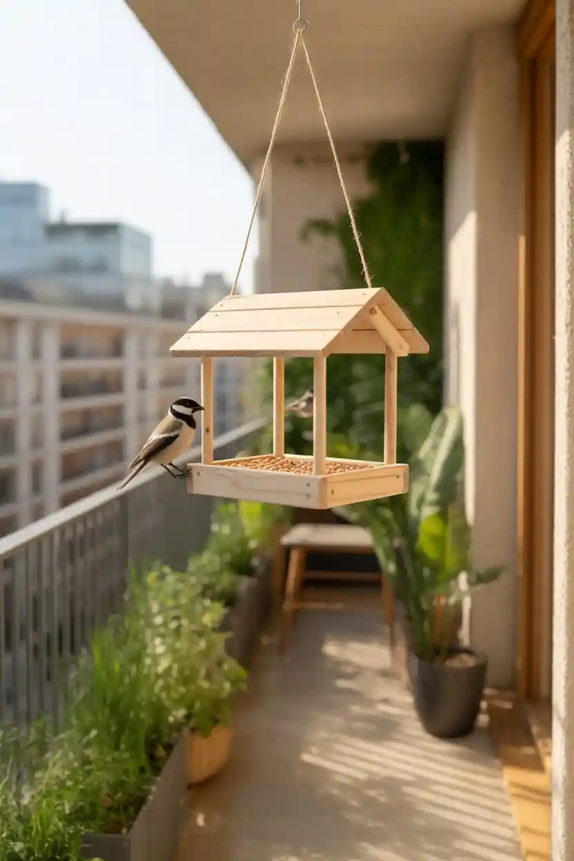 30 Weekend Craft Project Ideas 7 DIY Bird Feeder Balcony Craft Project