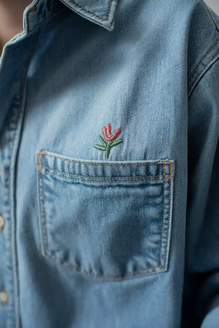 Embroidered Pocket Accent Design