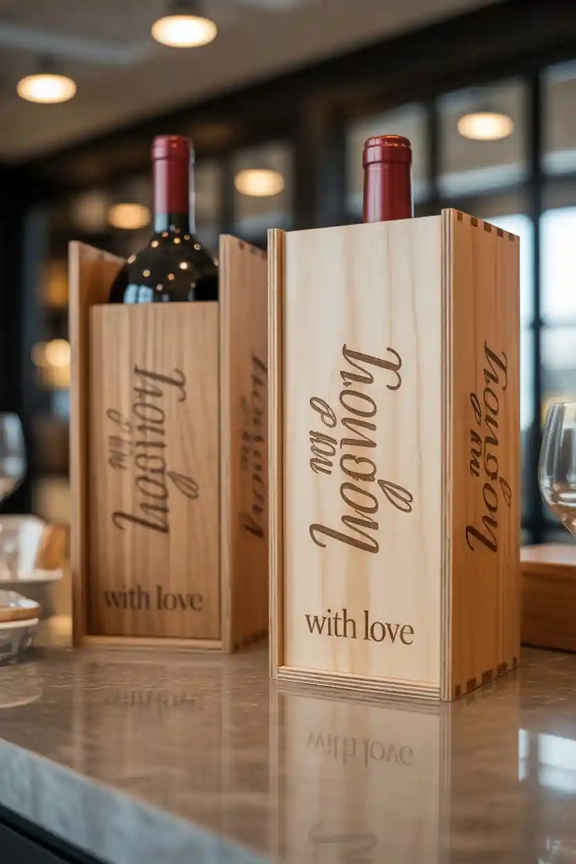 Engraved Wine Boxes