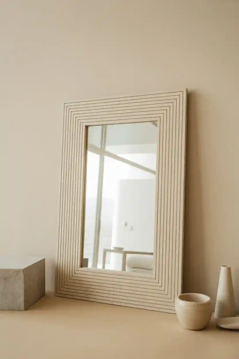30 Weekend Craft Project Ideas 19 Geometric Mirror Frame Craft Project