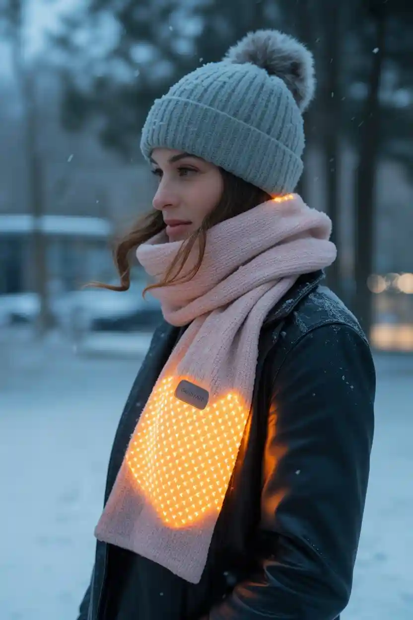 30 Unique Gadget Gift Ideas 20 Heated Smart Scarf with Rechargeable Battery