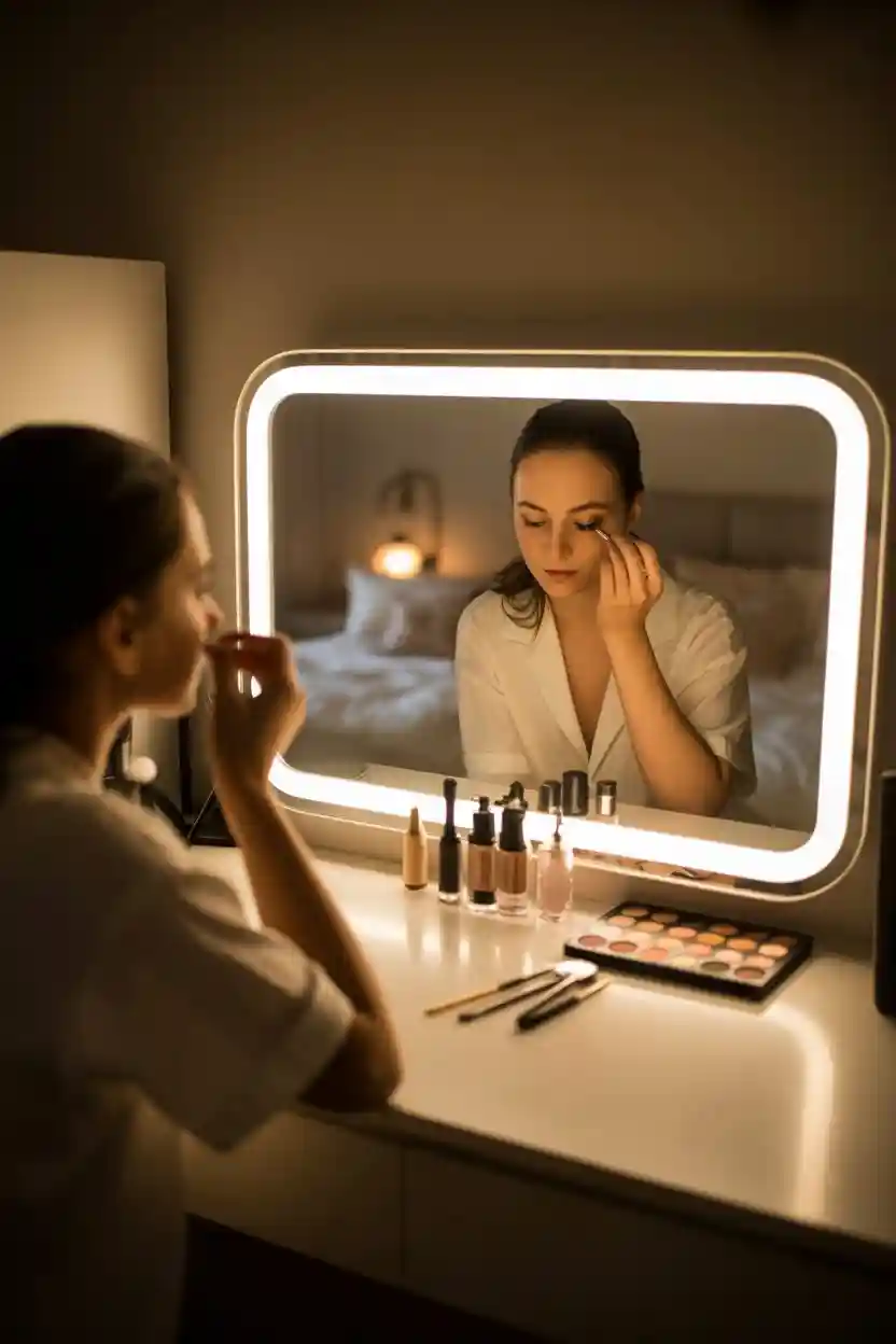 30 Unique Gadget Gift Ideas 3 LED Smart Makeup Mirror with Voice Control