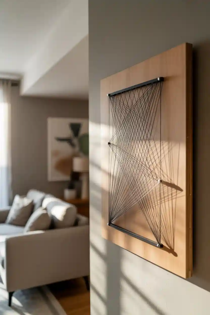 30 Weekend Craft Project Ideas 2 Minimalist String Art Wall Panel Craft Project for Modern Home Decor