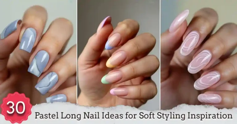 Pastel Long Nail Ideas for Soft Styling Inspiration