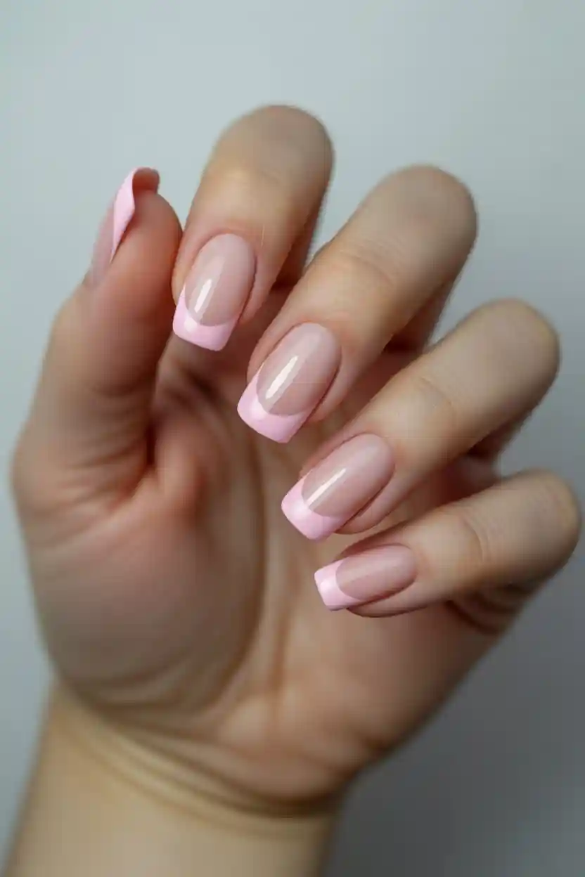 30 Pastel Long Nail Ideas 29 Pastel Pink French Fade