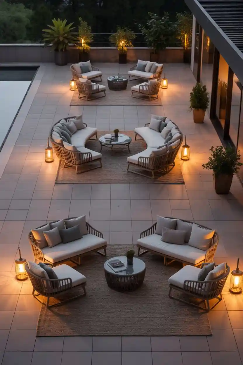 30 Patio Lounge Layouts Ideas 21 Floating Conversation Pods