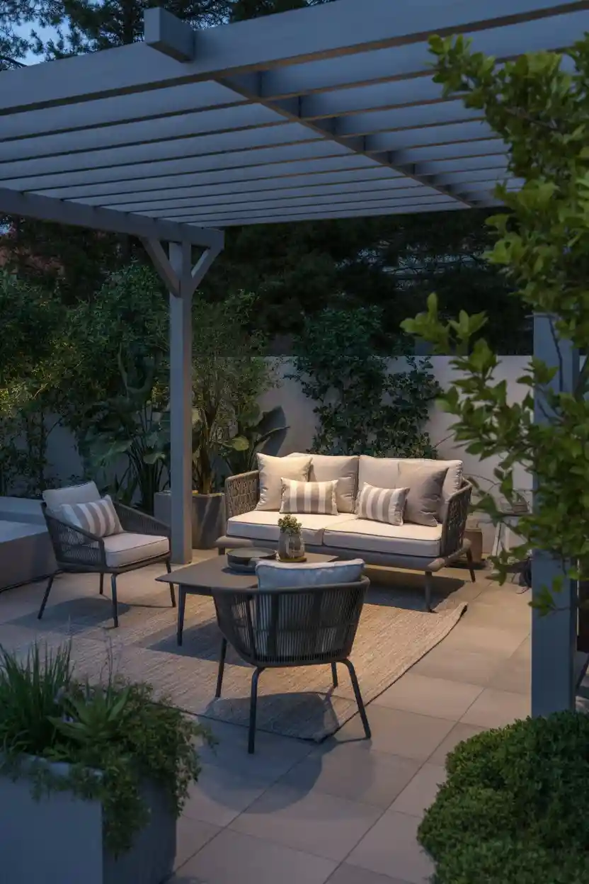 30 Patio Lounge Layouts Ideas 18 Pergola Daybed Layout
