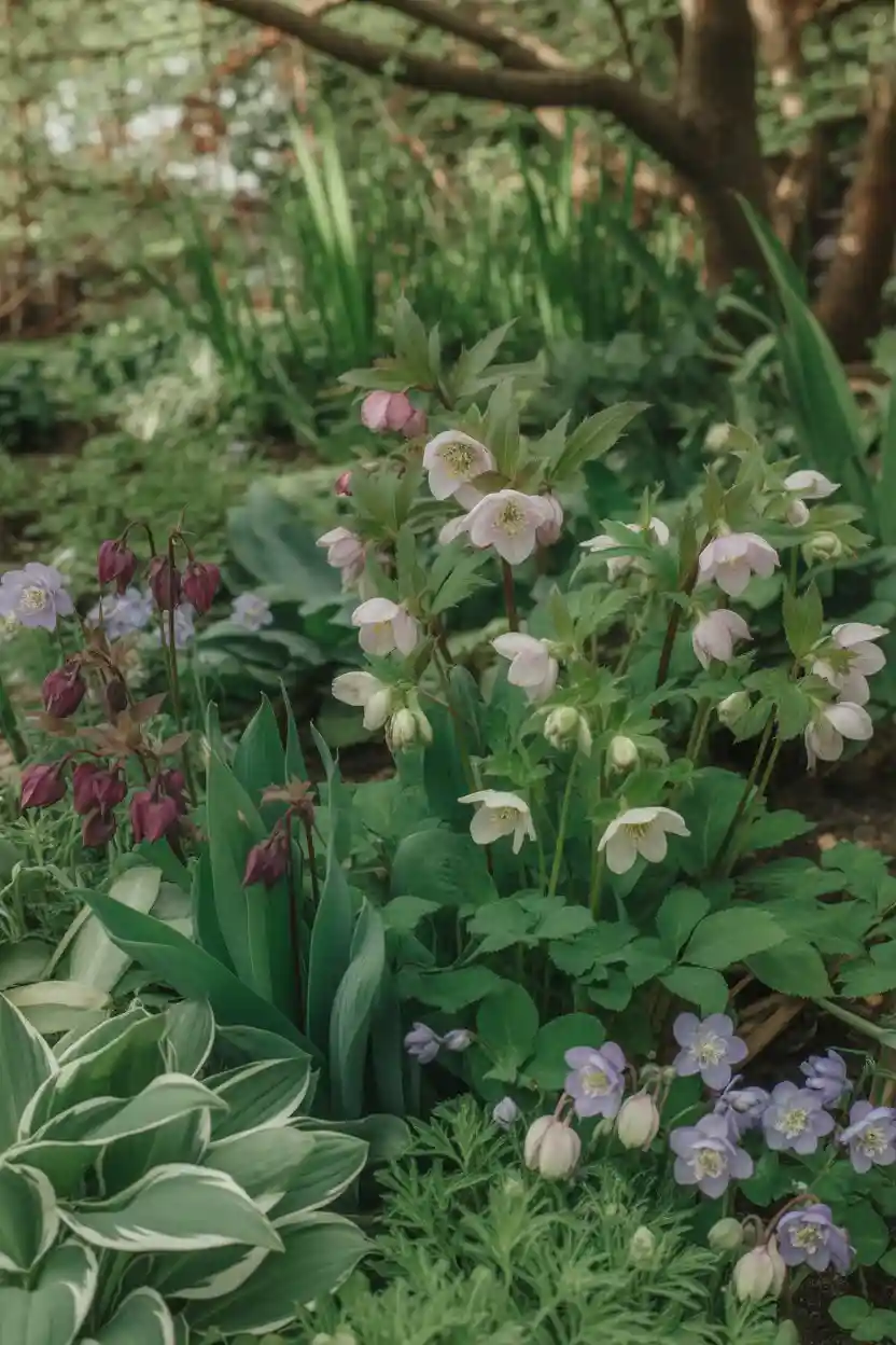 30 Perennial Flower Bed Ideas 2 Perennial Flower Bed Spring Shade Lovers Bed
