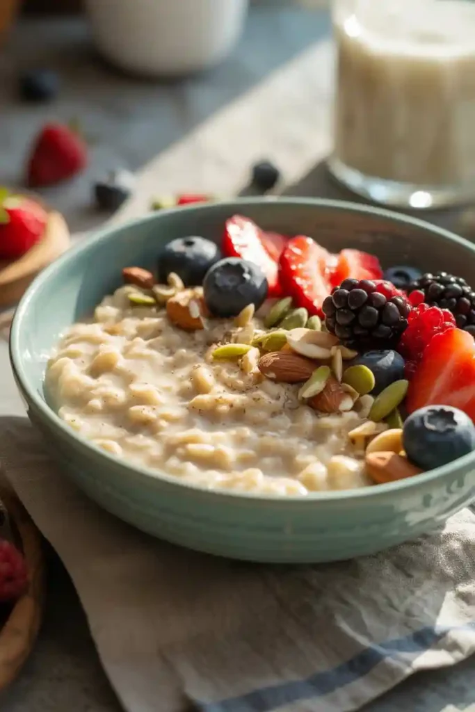 30 Protein-Packed Breakfast Meal Ideas 16 Protein Packed Oatmeal with Berries