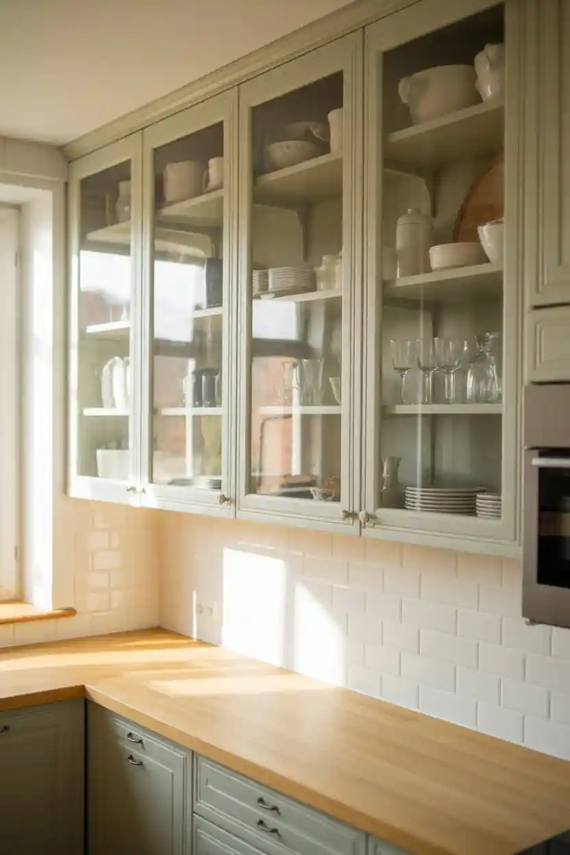 Glass Cabinet Doors for Openness
