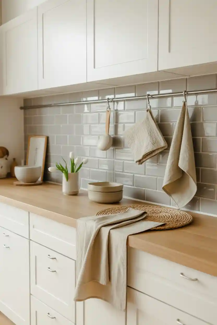 Neutral Color Kitchen Textiles