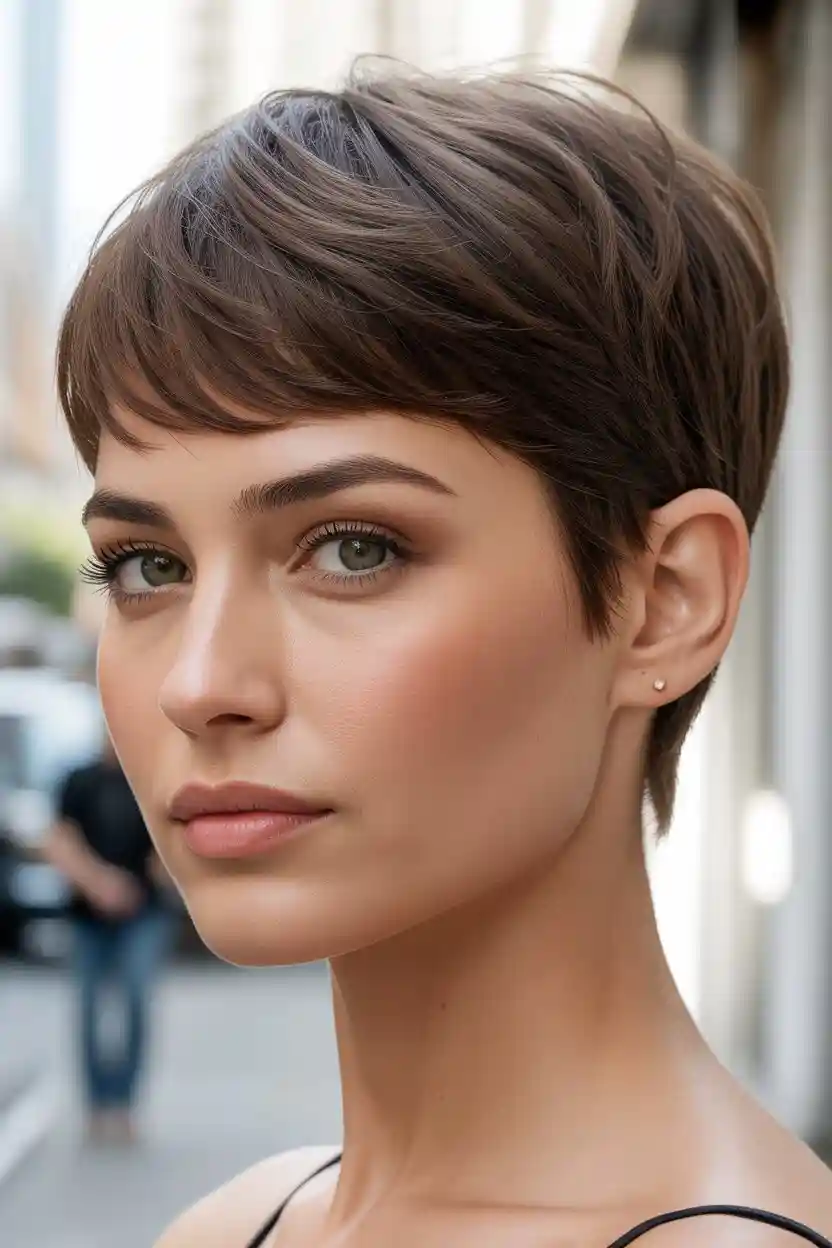 Short Haircut Idea Classic Pixie Cut with Soft Edges