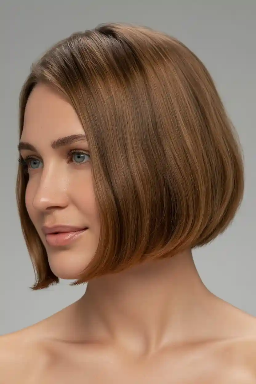 Rounded Short Bob