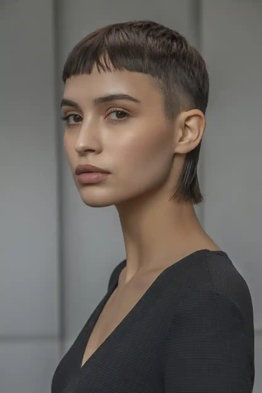 Short Mullet-Inspired Cut